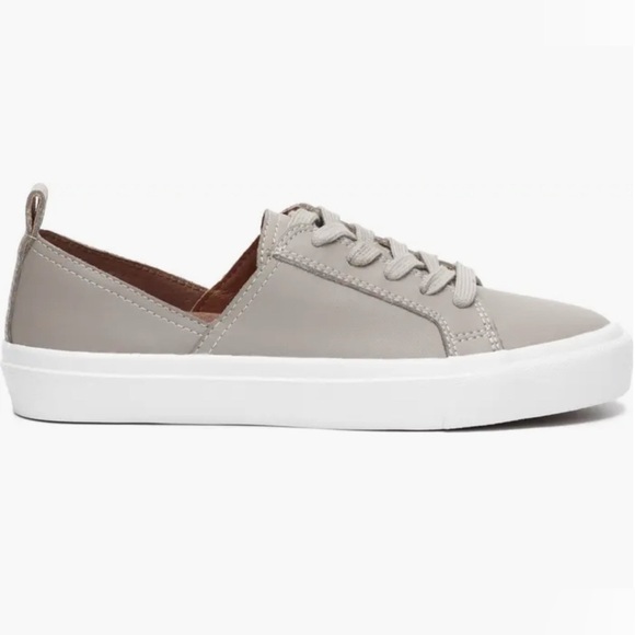 Lucky Brand Gray Leather Sneakers - Picture 2 of 9